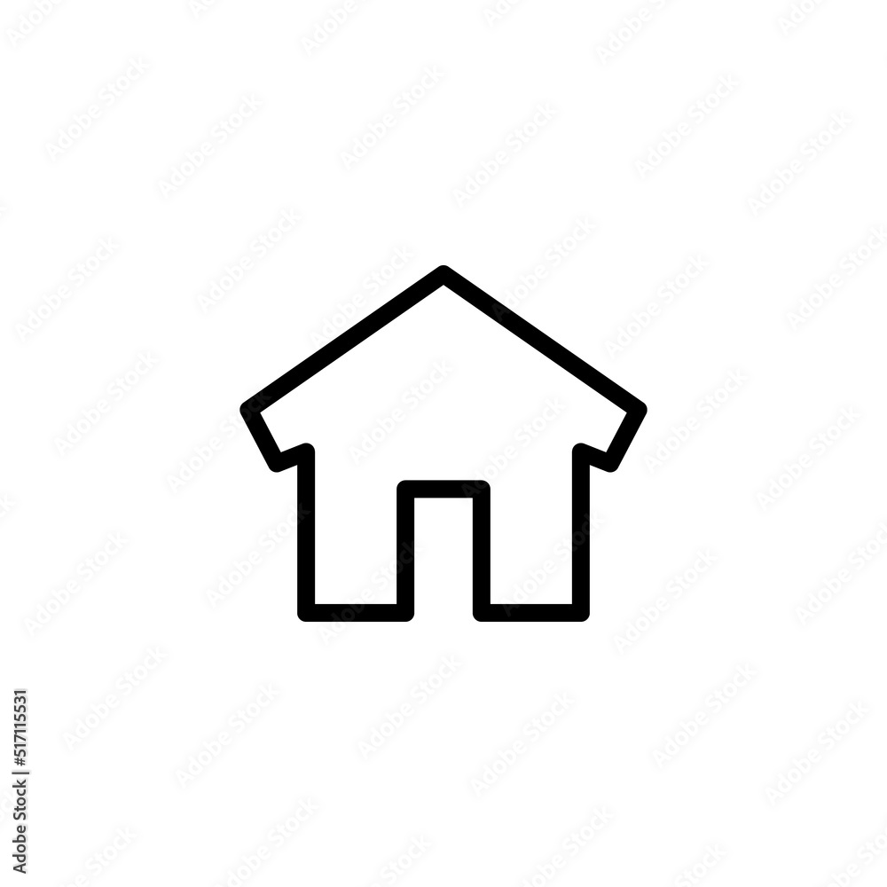 House icon. home icons button, vector, sign, symbol, logo, illustration, editable stroke, flat design style isolated on white House icon. home icons button, vector, sign, symbol, logo, illustration, editable stroke, flat design style isolated on white