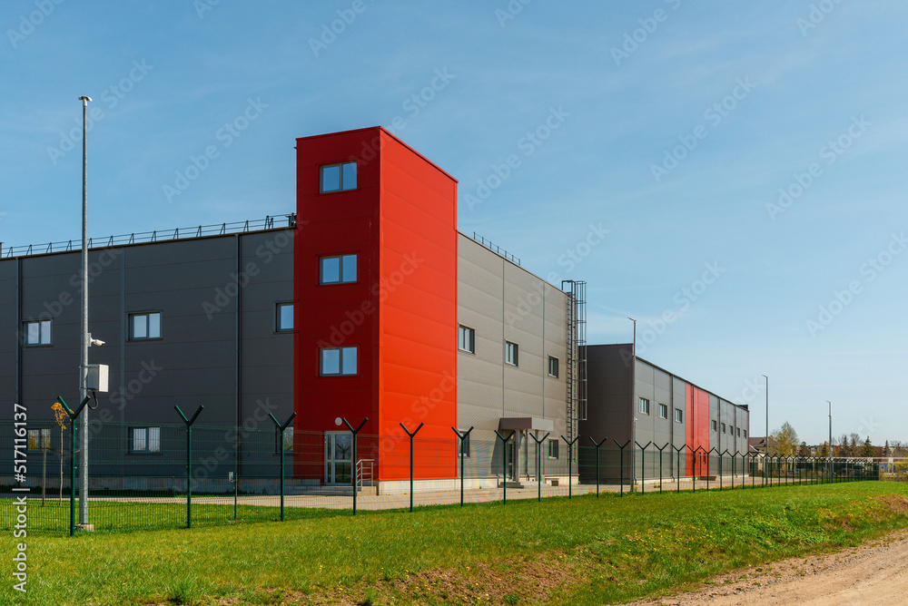 New commercial retail small office building.The exterior facade of a general small business. New commercial retail small office building.The exterior facade of a general small business.
