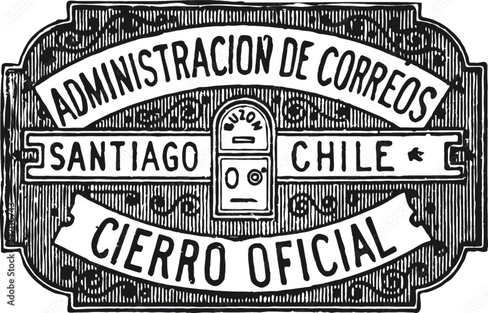 Fototapeta premium Vintage Postal Stamp, Postage Stamp, Mail Stamps in Vector