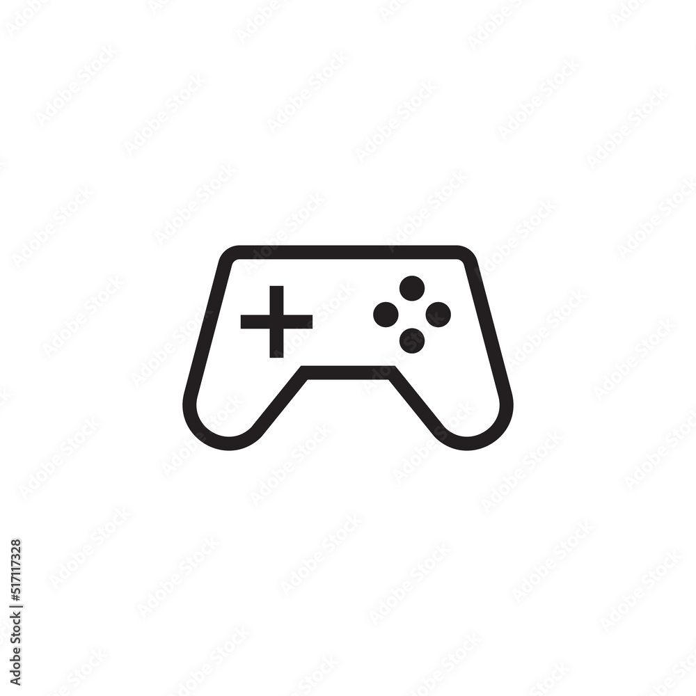Minimal Gaming Symbol - Stream modern Games - Wireless Controller Icon, Game pad or Joystick Icons vector, sign, symbol, logo, illustration, editable stroke, flat design style isolated on white Minimal Gaming Symbol - Stream modern Games - Wireless Controller Icon, Game pad or Joystick Icons vector, sign, symbol, logo, illustration, editable stroke, flat design style isolated on white