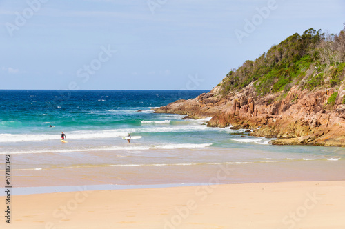 One Mile Beach is a lovely sandy patrolled beach - Port Stephens, NSW, Australia