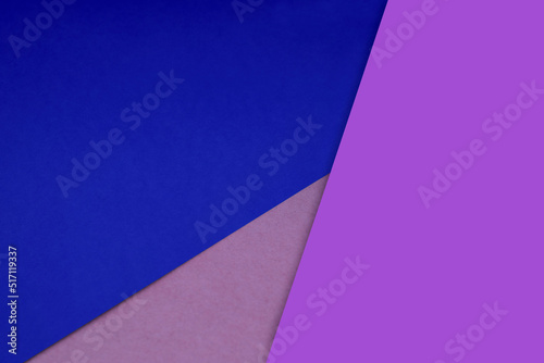 Dark and light, Plain and Textured Shades of blue purple pink papers background lines intersecting to form a triangle shape