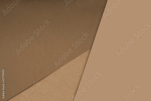 Dark and light, Plain and Textured Shades of brown papers background lines intersecting to form a triangle shape