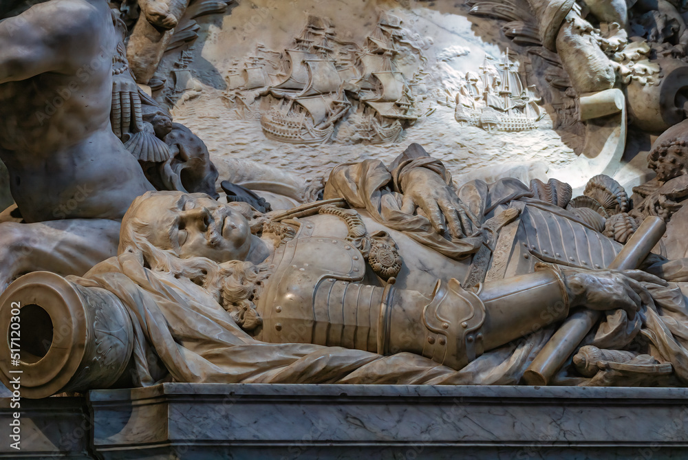 Monument to Michiel de Ruyter, Amsterdam, The Netherlands Monument to Michiel de Ruyter, Amsterdam, The Netherlands