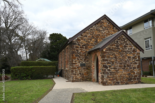 Pioneer Building in Brighton East, a former church building and schoolroom, made of ironstone, dating back to 1850
