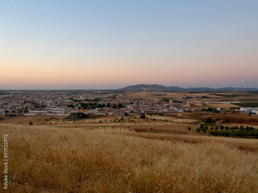 Obraz premium Vista de Valdepeñas. Ciudad Real. Castilla La-Mancha. España