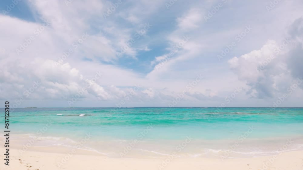 Tropical Beach With Cloudy Sky Timelapse Tropical Beach With Cloudy Sky Timelapse