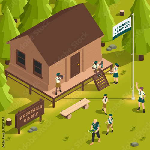 Isometric Summer Camp