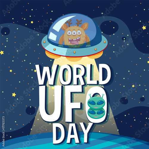 World UFO Day Poster Banner