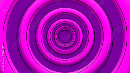 Colored cartoon circles.with cute style. Color: pink-dark circle/spiral.