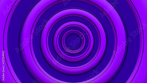 Colored cartoon circles.with cute style. Color: purple-dark circle/spiral.