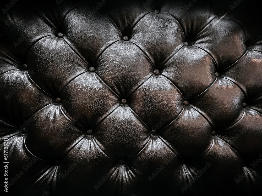 Naklejka premium Vintage dark sofa texture background.