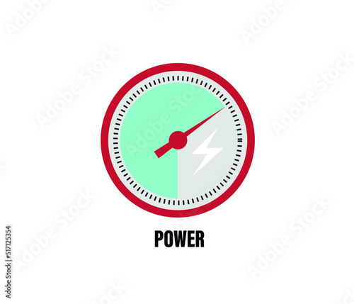 Power indicator web icon, Energy power