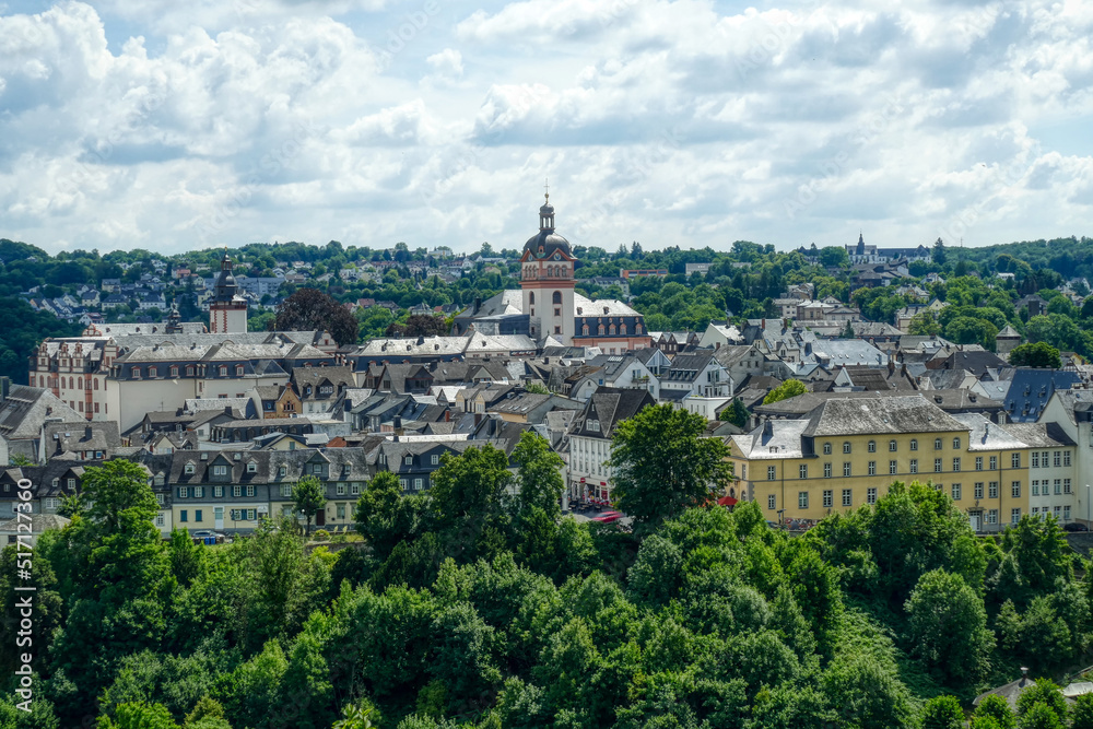 Panorama-Ansicht der Altstadt von Weilburg