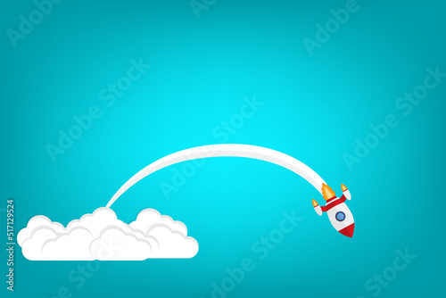 Fail  launch. Fail start up business, new business risk or unexpected entrepreneur bankruptcy concept.