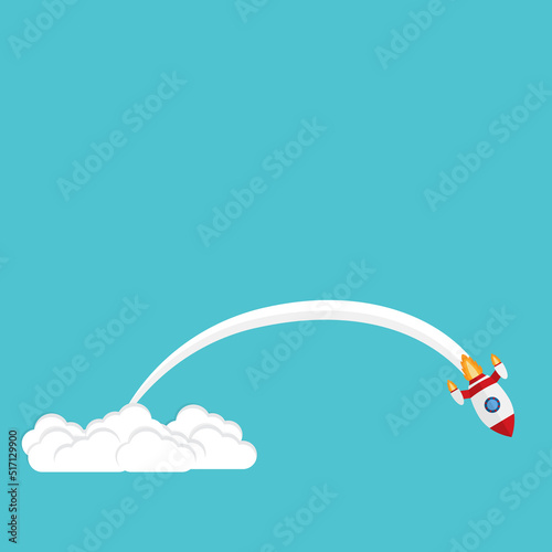 Fail launch. Fail start up business, new business risk or unexpected entrepreneur bankruptcy concept.