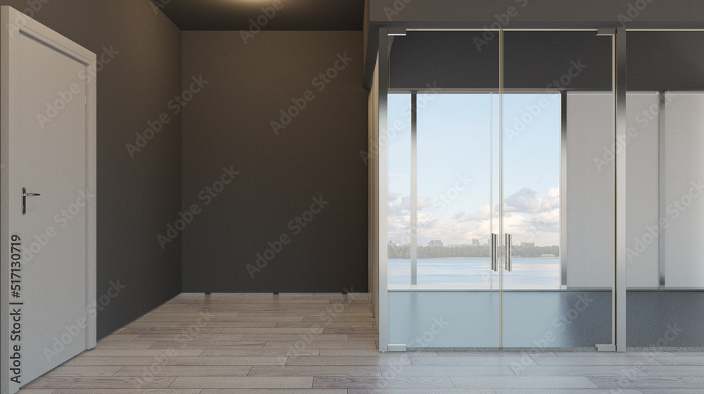 Fototapeta premium . Modern meeting room. 3D rendering.