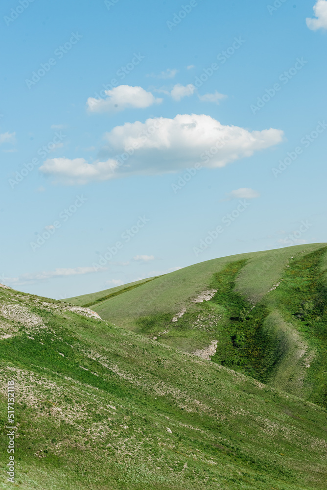 Obraz premium mountains nature and green fields