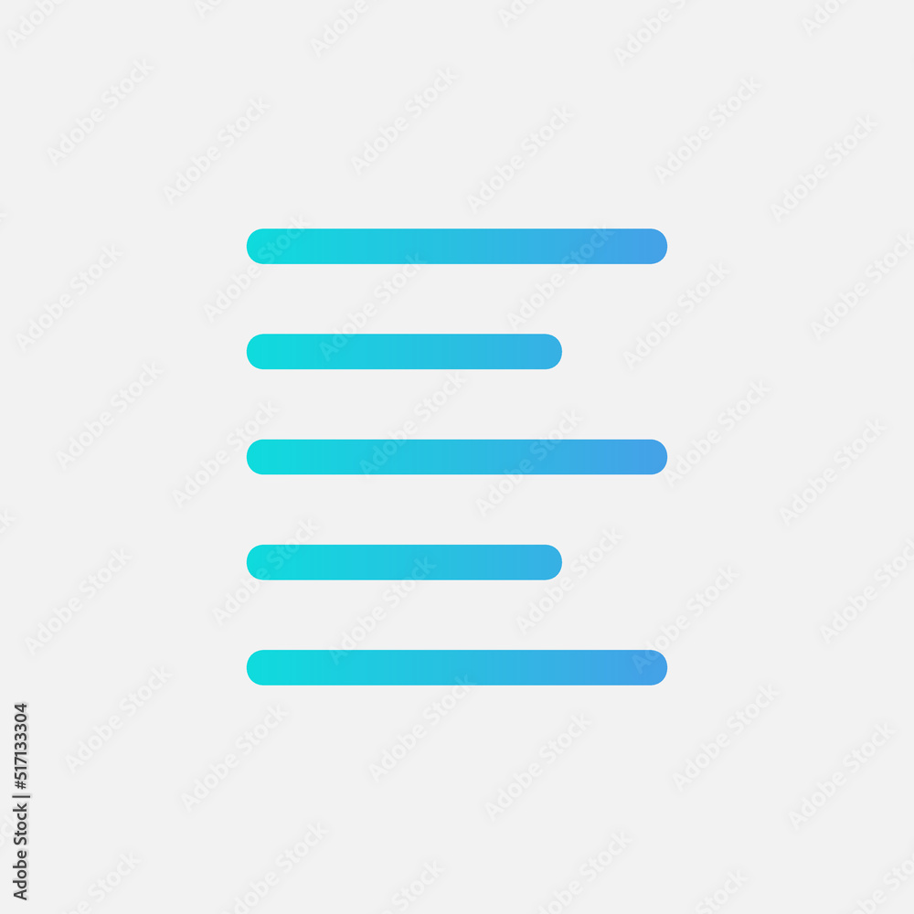 Align left icon in gradient style about text editor, use for website mobile app presentation Align left icon in gradient style about text editor, use for website mobile app presentation
