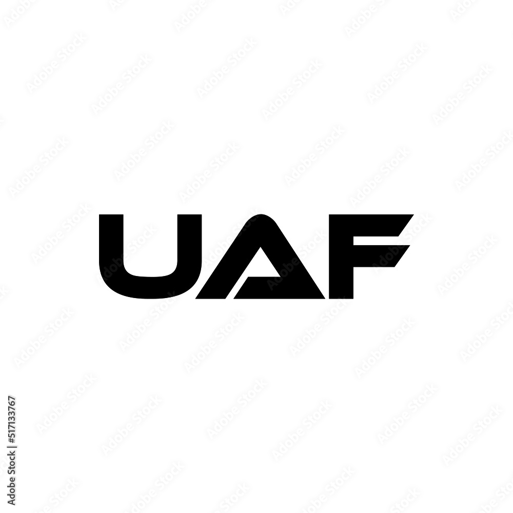 UAF letter logo design with white background in illustrator, vector logo modern alphabet font overlap style. calligraphy designs for logo, Poster, Invitation, etc. UAF letter logo design with white background in illustrator, vector logo modern alphabet font overlap style. calligraphy designs for logo, Poster, Invitation, etc.