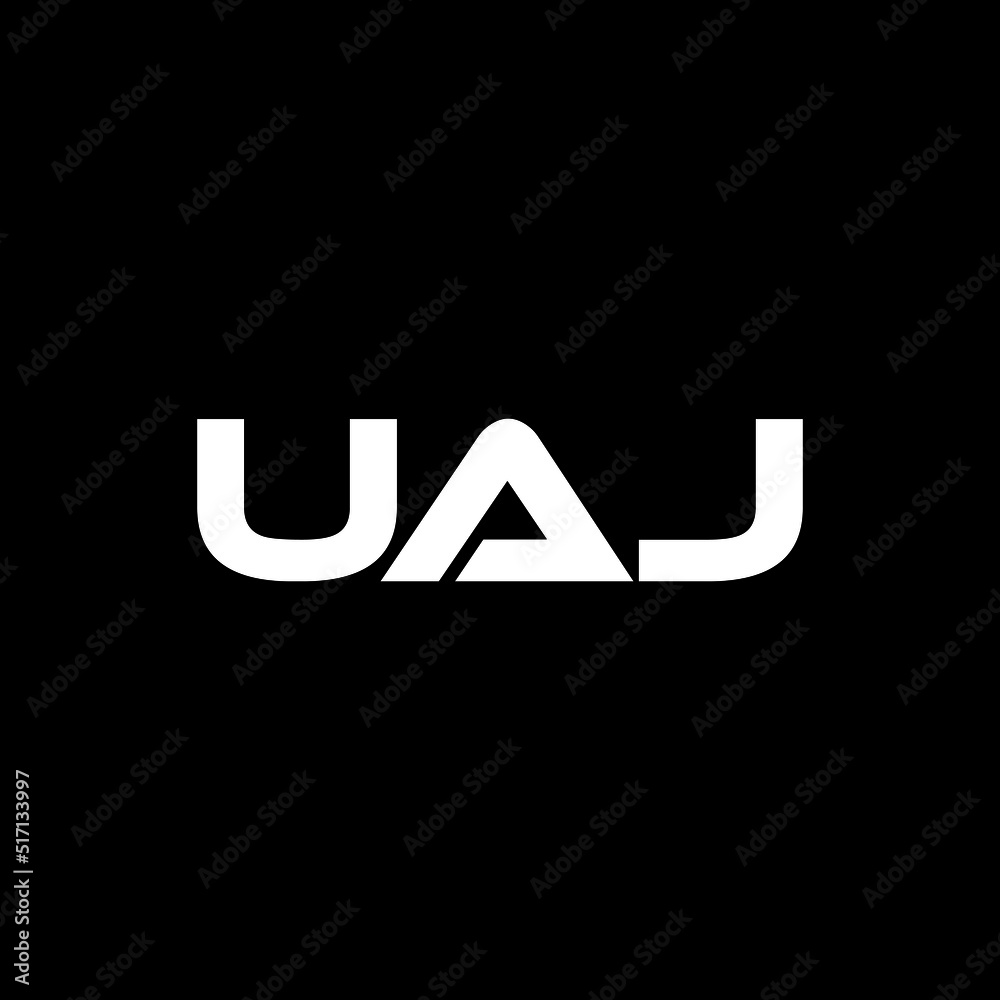 UAJ letter logo design with black background in illustrator, vector logo modern alphabet font overlap style. calligraphy designs for logo, Poster, Invitation, etc. UAJ letter logo design with black background in illustrator, vector logo modern alphabet font overlap style. calligraphy designs for logo, Poster, Invitation, etc.