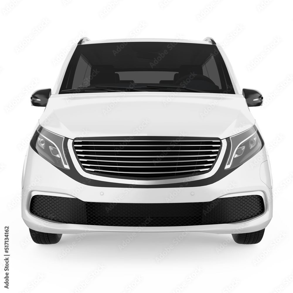 Naklejka premium Delivery Van Isolated