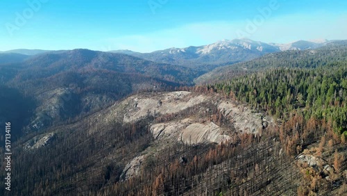 Aerial view of Sequoia National Park