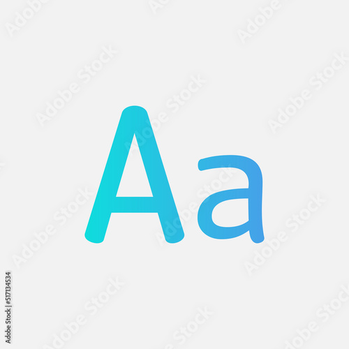 Uppercase lowercase icon in gradient style about text editor, use for website mobile app presentation Free Download Uppercase lowercase icon in gradient style about text editor, use for website mobile app presentation - GFXLoad