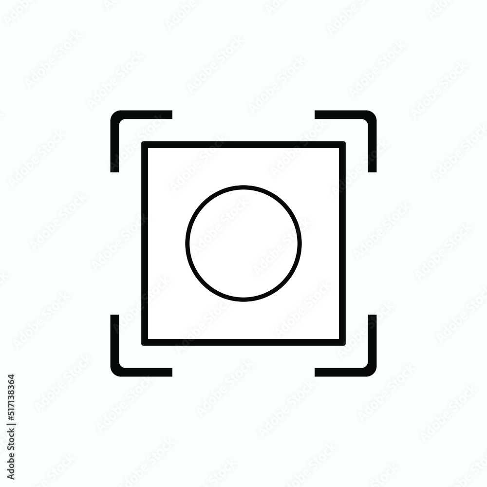 Video Stabilization Icon. Setting Symbol - Vector. Video Stabilization Icon. Setting Symbol - Vector.