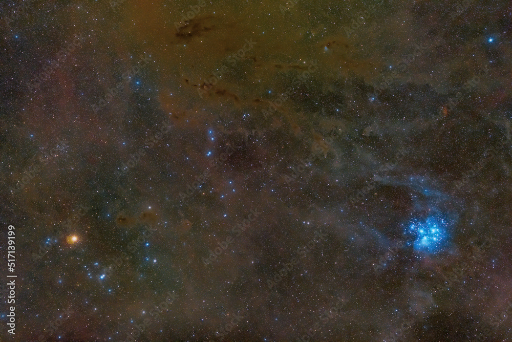 Gwiazdozbiór Heady Hiady  Gromada M45 Plejady 