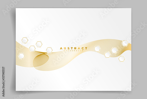 abstract white background or wallpaper with gold. White gradient background. Luxury background clean and elegant.