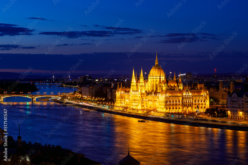 The hungarian parliament building 