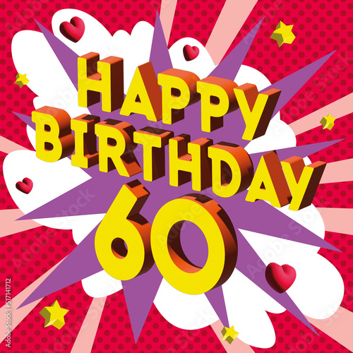 Carte Joyeux Anniversaire 60 ans 2023 4