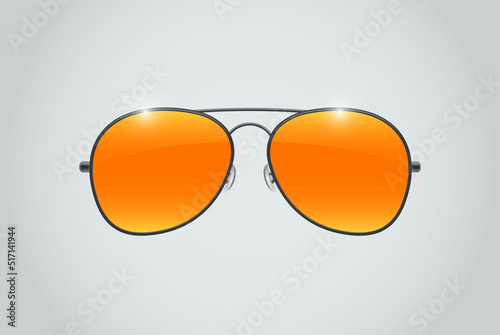 Aviator sunglasses illustration background. Aviator sunglasses illustration background. Police isolated sunglasses