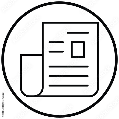 Newspaper Icon Style