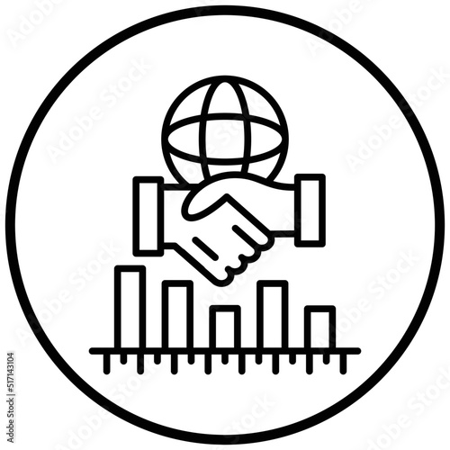 Economic Diplomacy Icon Style