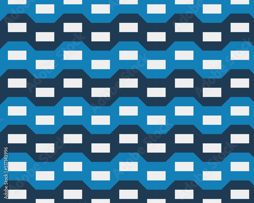 Seamless pattern geometric blue color, background