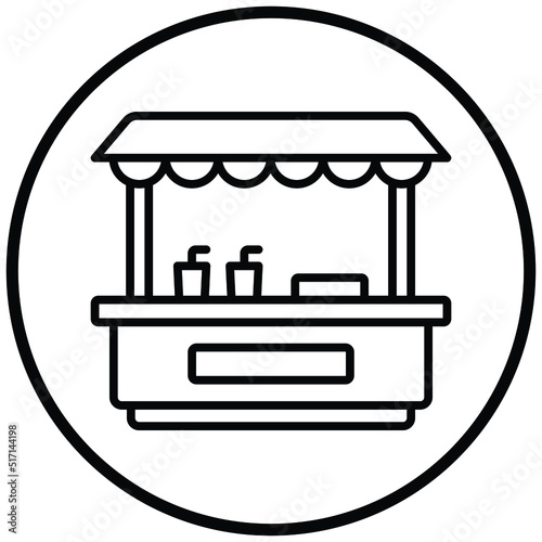 Drinks Stall Icon Style