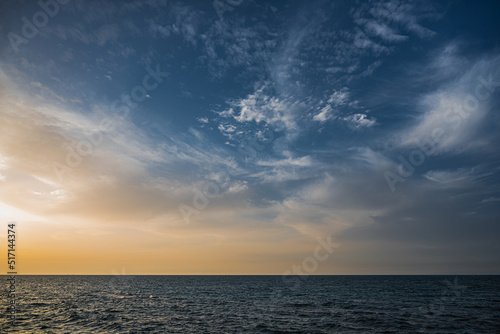 sunset over the ocean © Hazemomar