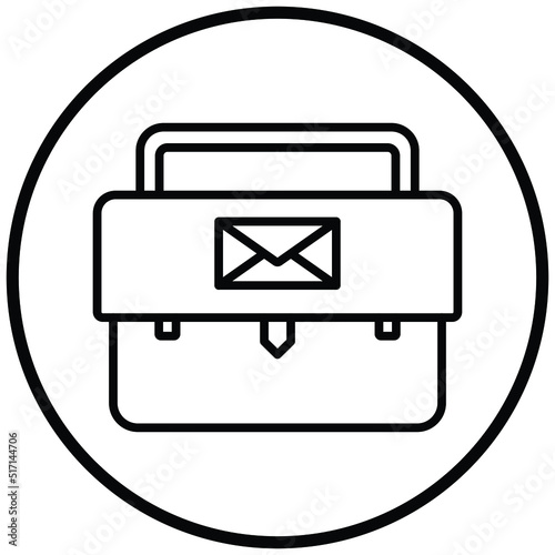 Mail Bag Icon Style