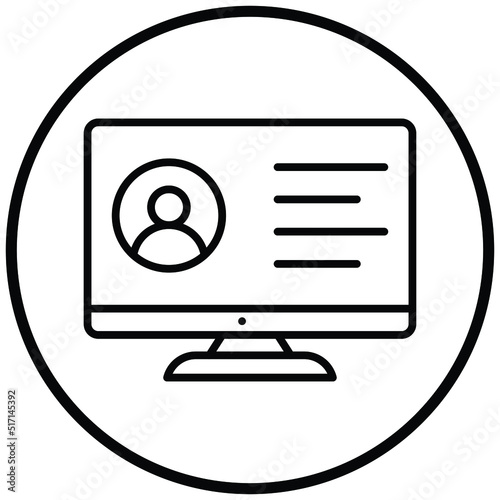 Employment Online Service Icon Style