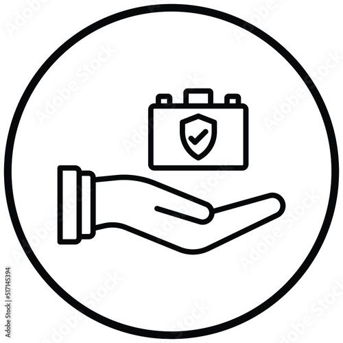 Employer Sponsored Insurance Icon Style