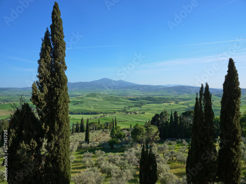 Views of beautiful Tuscany in Italy.