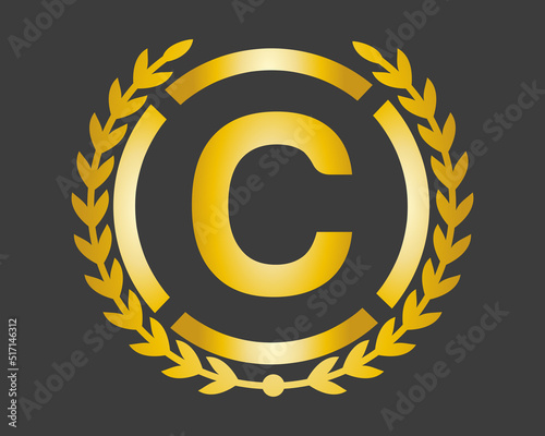 C Luxury Logo template in vector for Restaurant, Royalty, Boutique, Cafe, Hotel, Heraldic, Jewelry, Fashion and other vector illustration