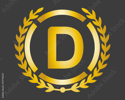 D Luxury Logo template in vector for Restaurant, Royalty, Boutique, Cafe, Hotel, Heraldic, Jewelry, Fashion and other vector illustration