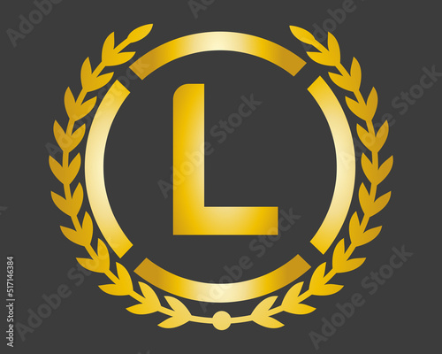 L Luxury Logo template in vector for Restaurant, Royalty, Boutique, Cafe, Hotel, Heraldic, Jewelry, Fashion and other vector illustration