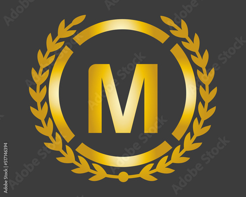M Luxury Logo template in vector for Restaurant, Royalty, Boutique, Cafe, Hotel, Heraldic, Jewelry, Fashion and other vector illustration