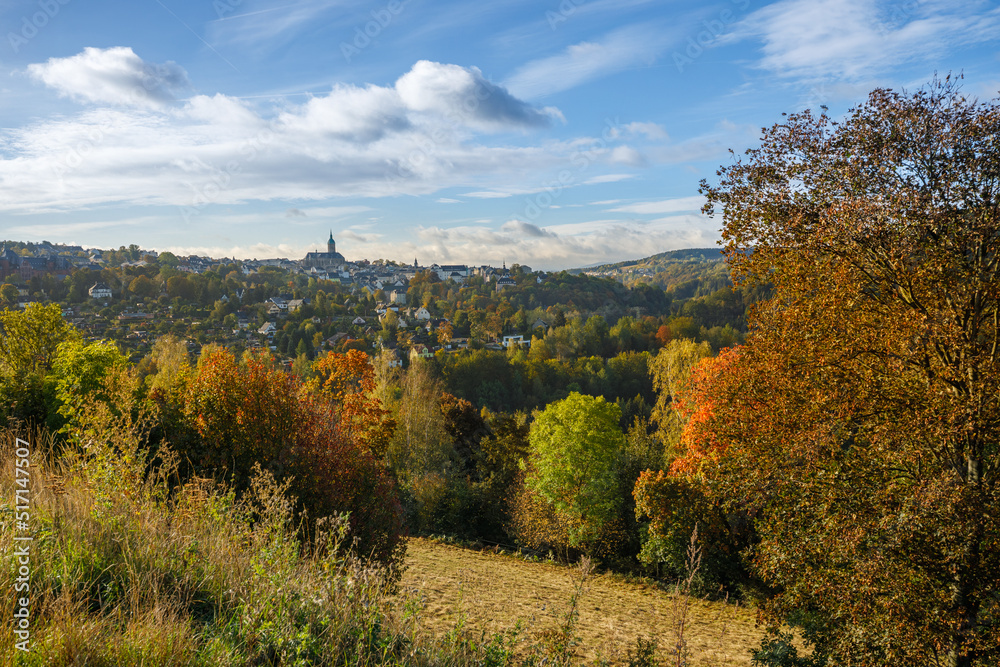 Annaberg Buchholz Erzgebirge im Herbst Annaberg Buchholz Erzgebirge im Herbst
