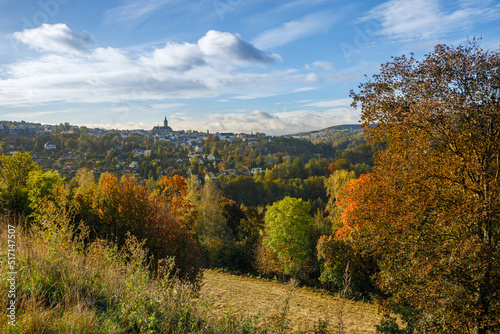 Annaberg Buchholz Erzgebirge im Herbst photo