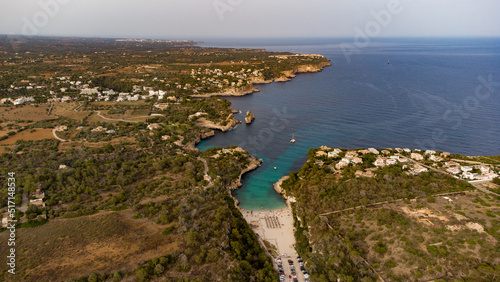 Aerial view of Cala llombards photo